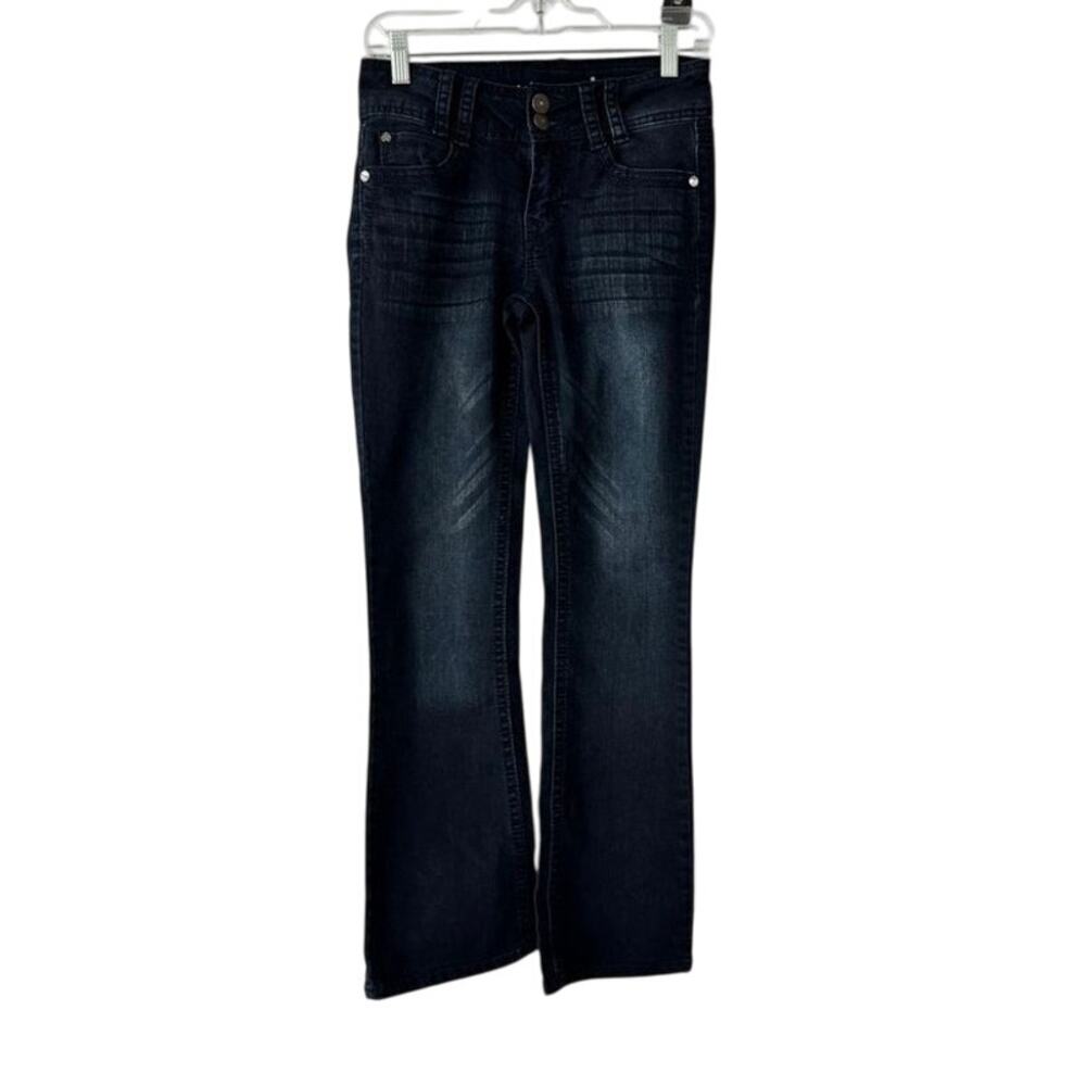WallFlower Luscious Curvy Fit Bootcut Jeans Dark Wash Women’s Size 3 Short
